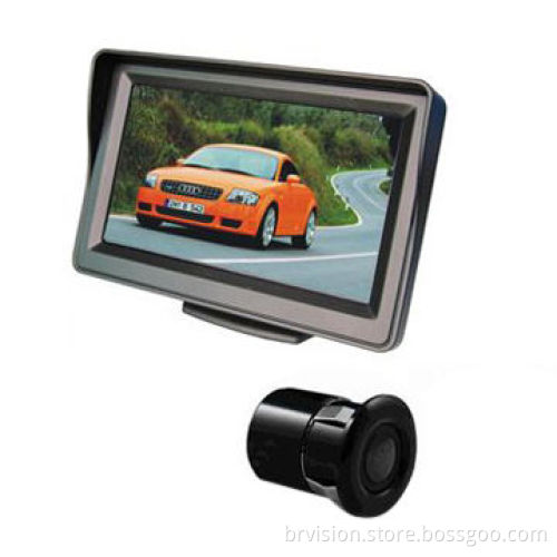 Car rearview system, 4.3-inch digital monitor, with wide view waterproof camera
